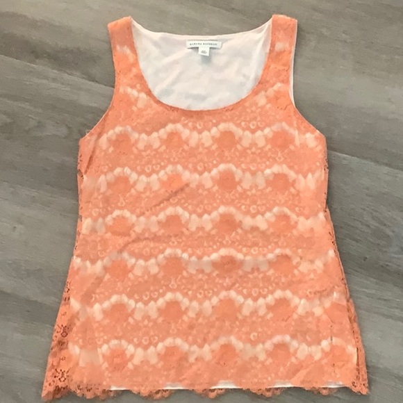 Banana Republic Small Ladies Tank - orange lace/lined. Never worn! - Picture 2 of 9